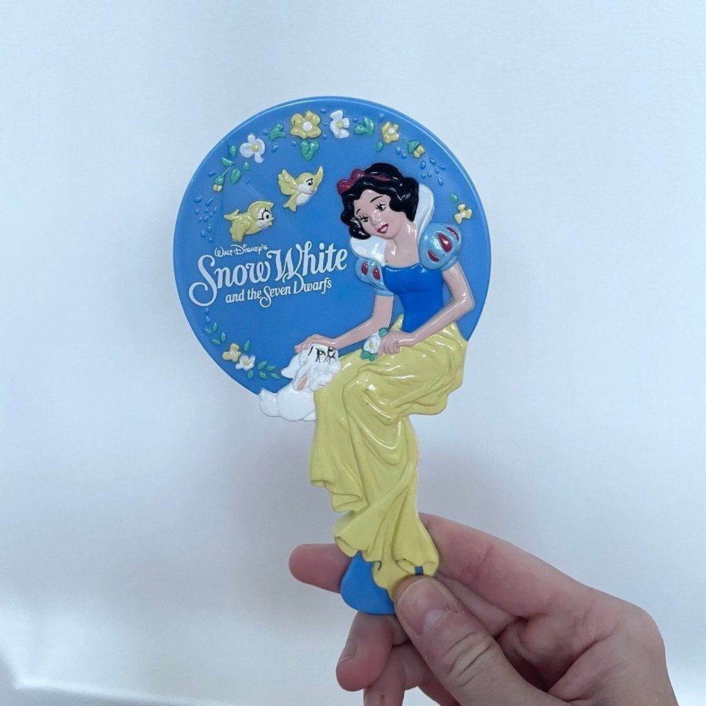 Vintage 1993 Disney Snow White and Seven Dwarfs hand mirror